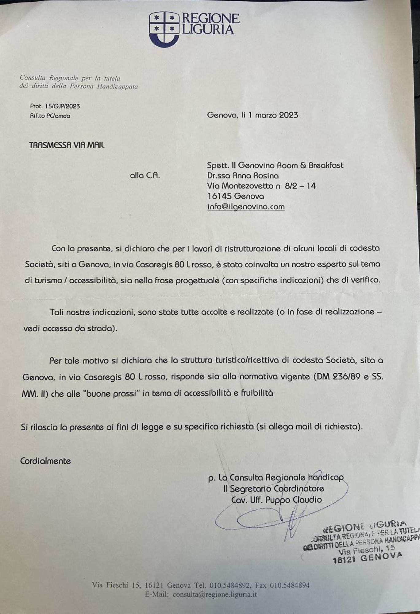 Il Genovino Caffa Génova Exterior foto